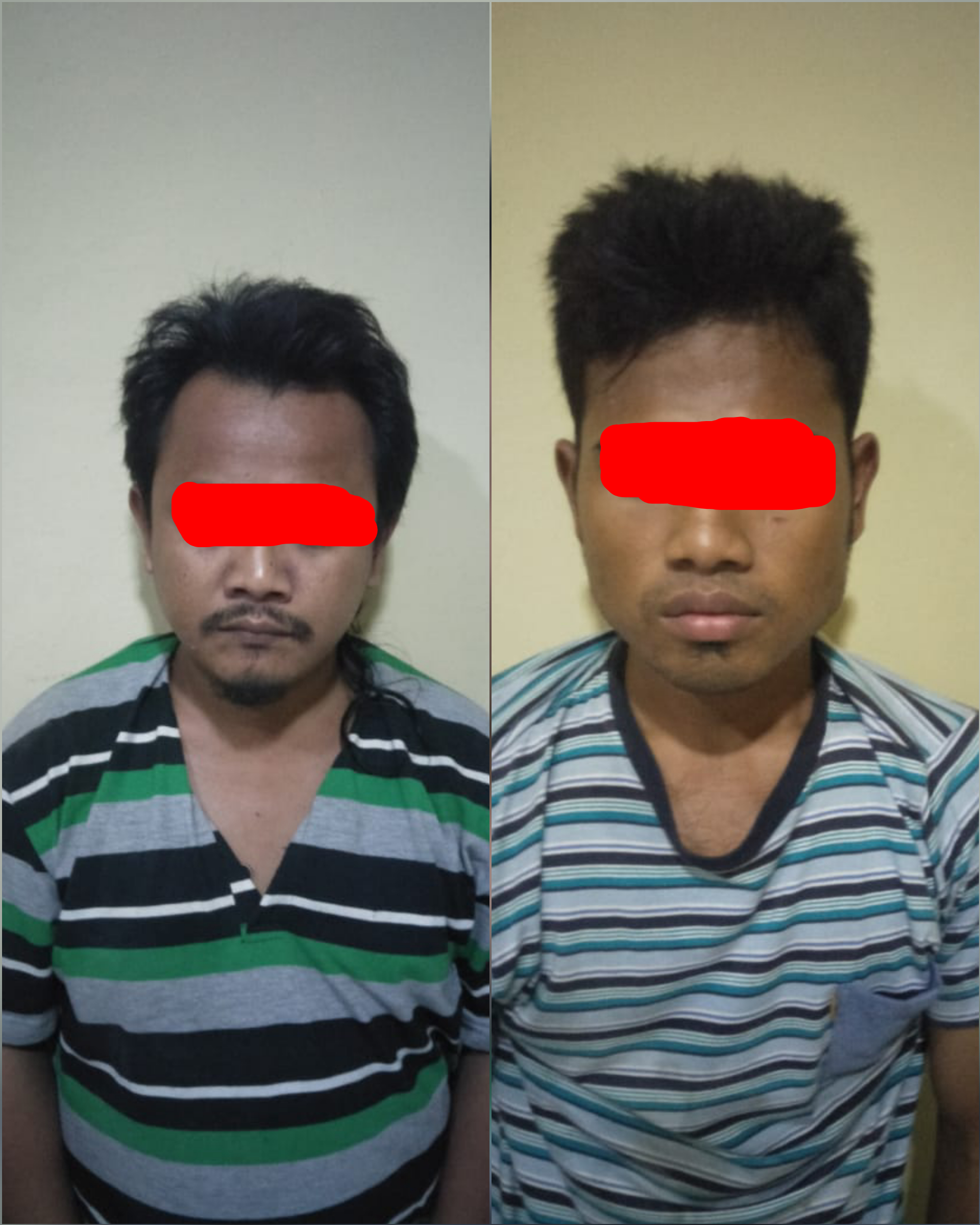 Dua terduga tersangka penyalah gunaan narkoba
